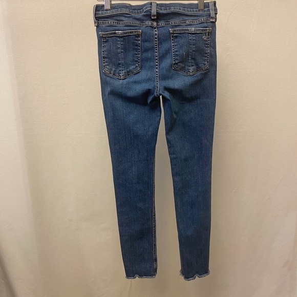 Rag & Bone 29 Skinny Jeans La Paz Distressed Ripped Womens Juniors Stretch - Picture 13 of 13